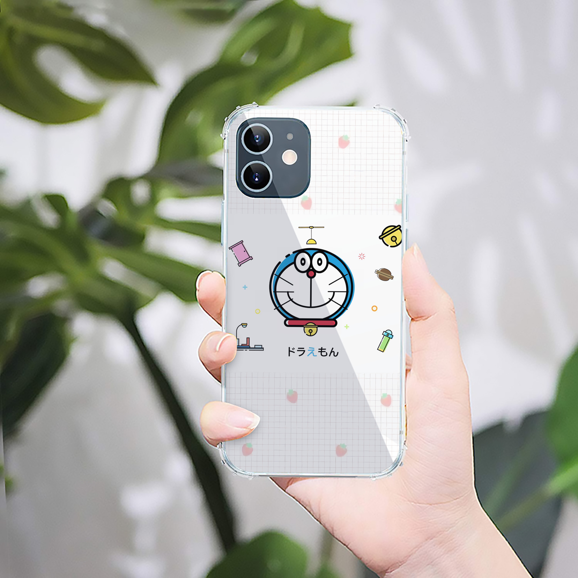 （画像用） ドラえもん Doraemon 【iPhone 12シリーズ対応】透明スマホケース（クリアソフトケース）